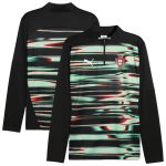 portugal national team puma 2025 pre-match quarter-zip top – black Collection – Brazil World Cup Jerseys and T-Shirts