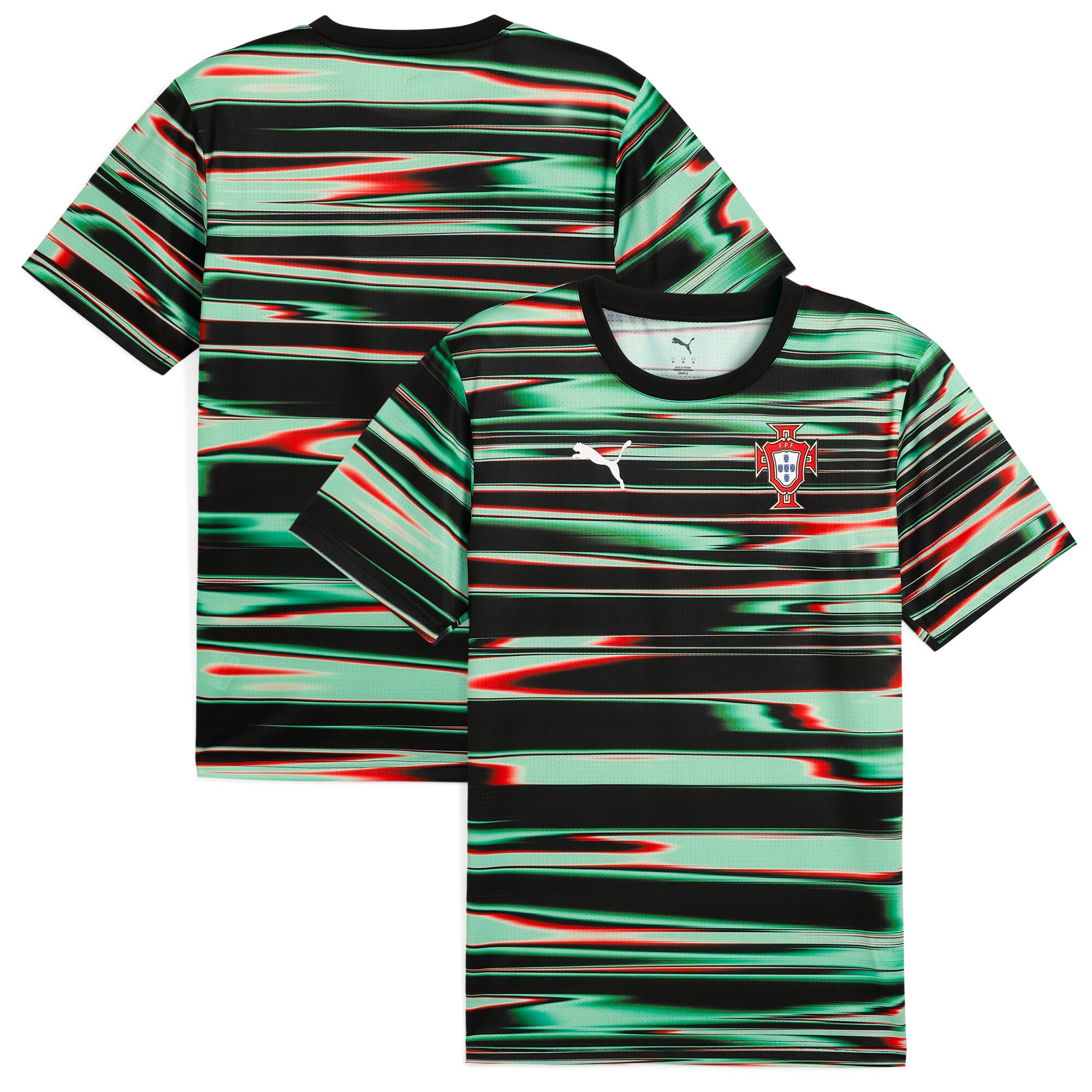 portugal national team puma 2025 pre-match training jersey – black Collection – Brazil World Cup Jerseys and T-Shirts