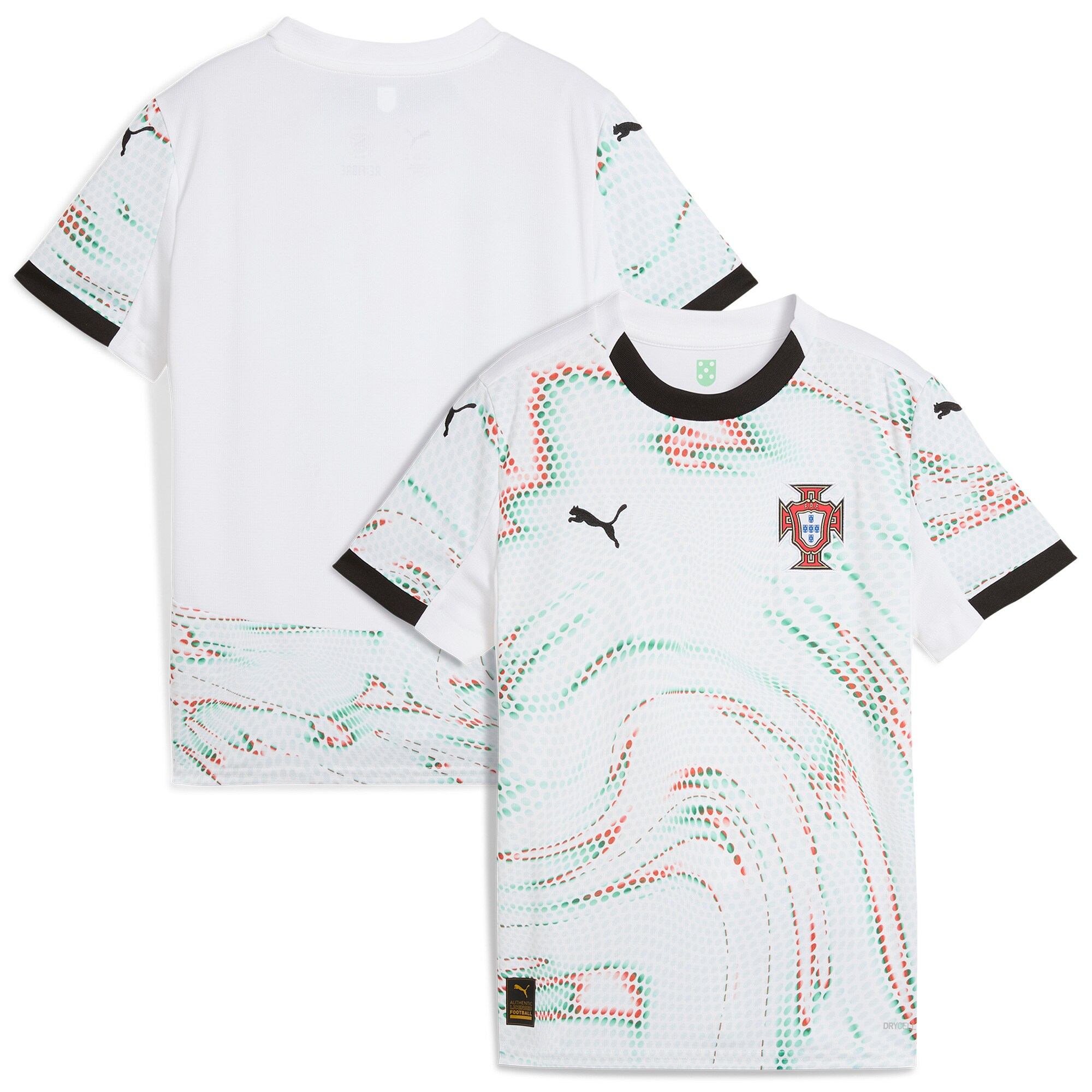 portugal national team puma youth 2025 away replica jersey – white Collection – Brazil World Cup Jerseys and T-Shirts