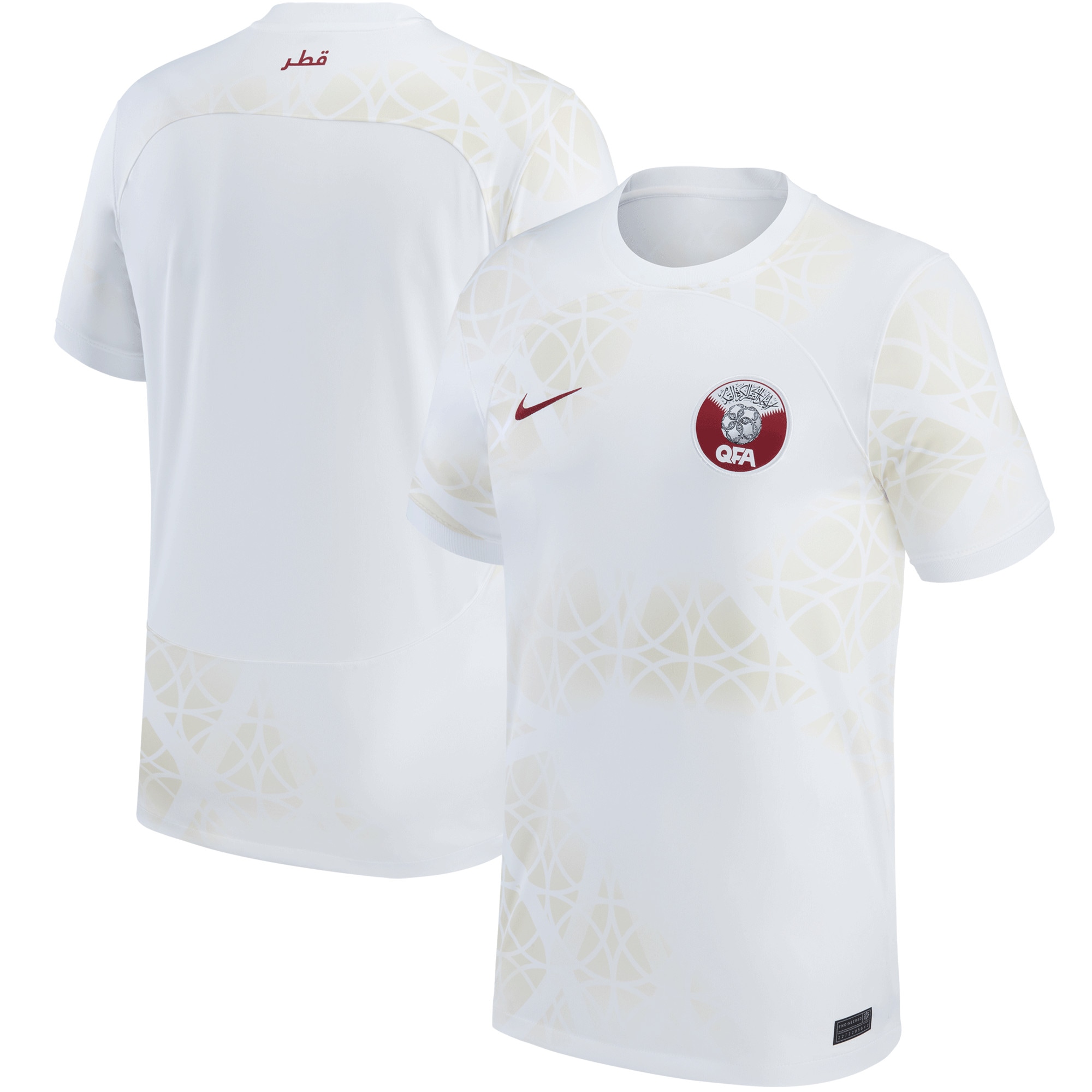 qatar national team nike 202223 away replica jersey – white Collection – Brazil World Cup Jerseys and T-Shirts