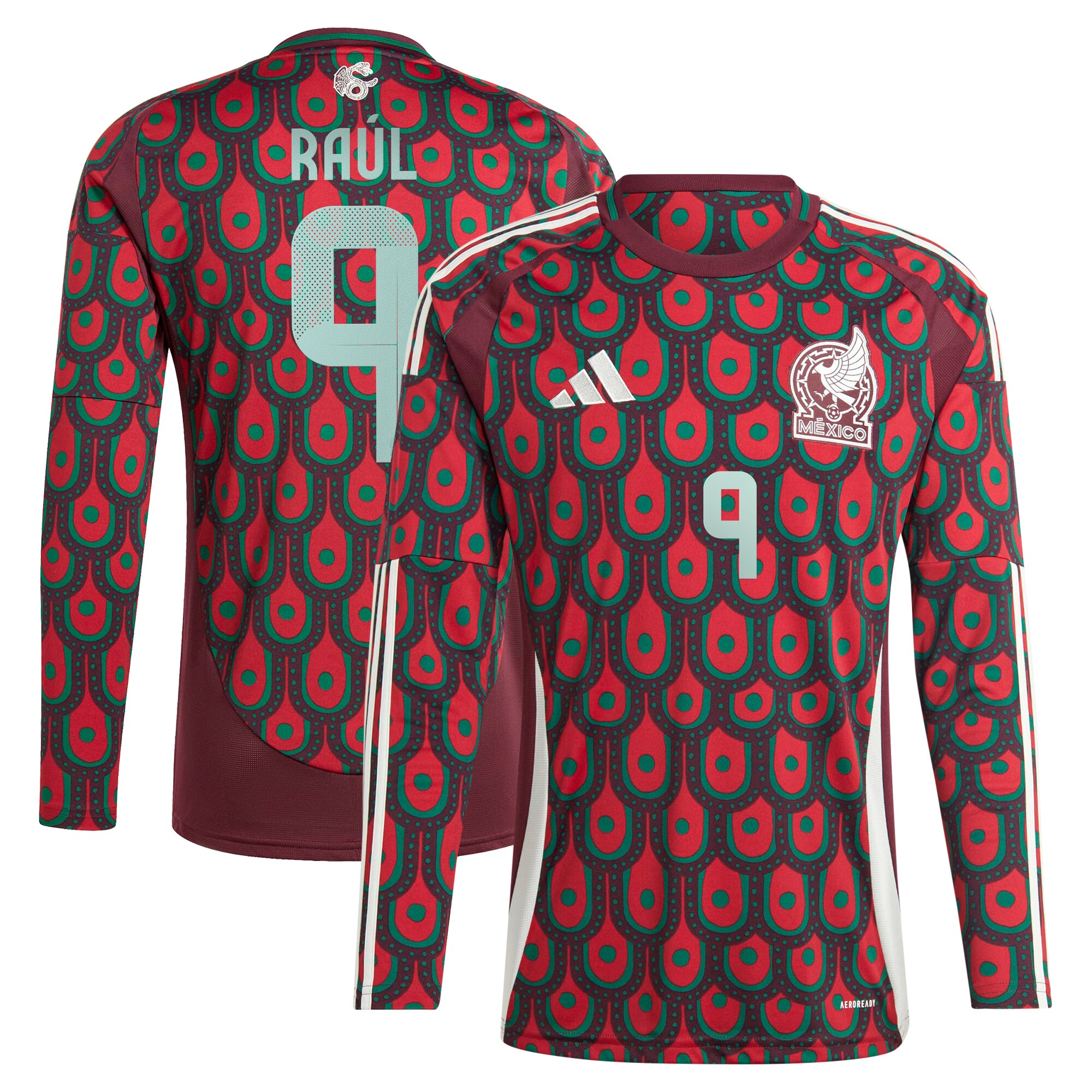 raul jimenez mexico national team adidas 2024 home replica player long sleeve jersey – burgundy Collection – Brazil World Cup Jerseys and T-Shirts