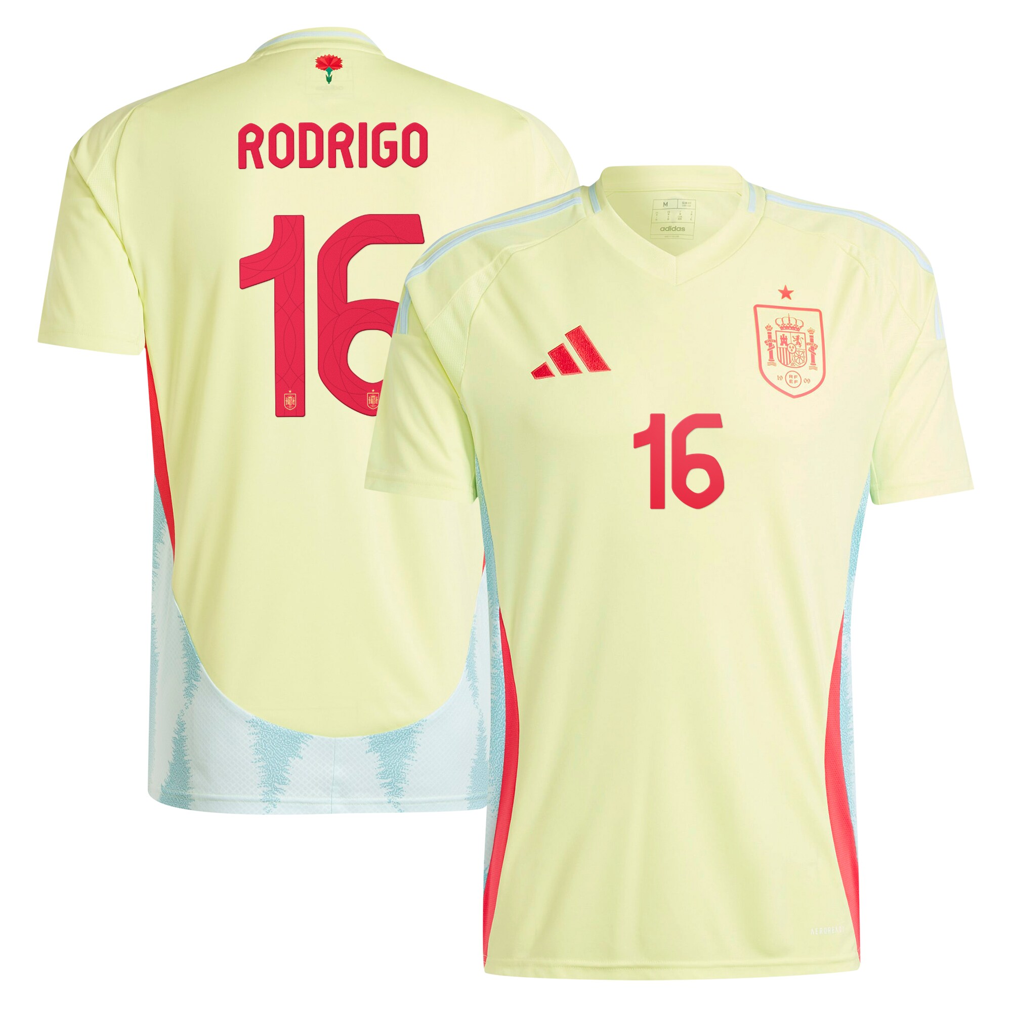 rodrigo spain national team adidas 2024 away authentic jersey – yellow Collection – Brazil World Cup Jerseys and T-Shirts