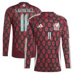 santiago giménez mexico national team adidas 2024 home replica player long sleeve jersey – burgundy Collection – Brazil World Cup Jerseys and T-Shirts
