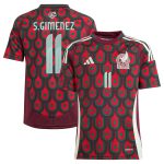 santiago giménez mexico national team adidas youth 2024 home replica player jersey – burgundy Collection – Brazil World Cup Jerseys and T-Shirts