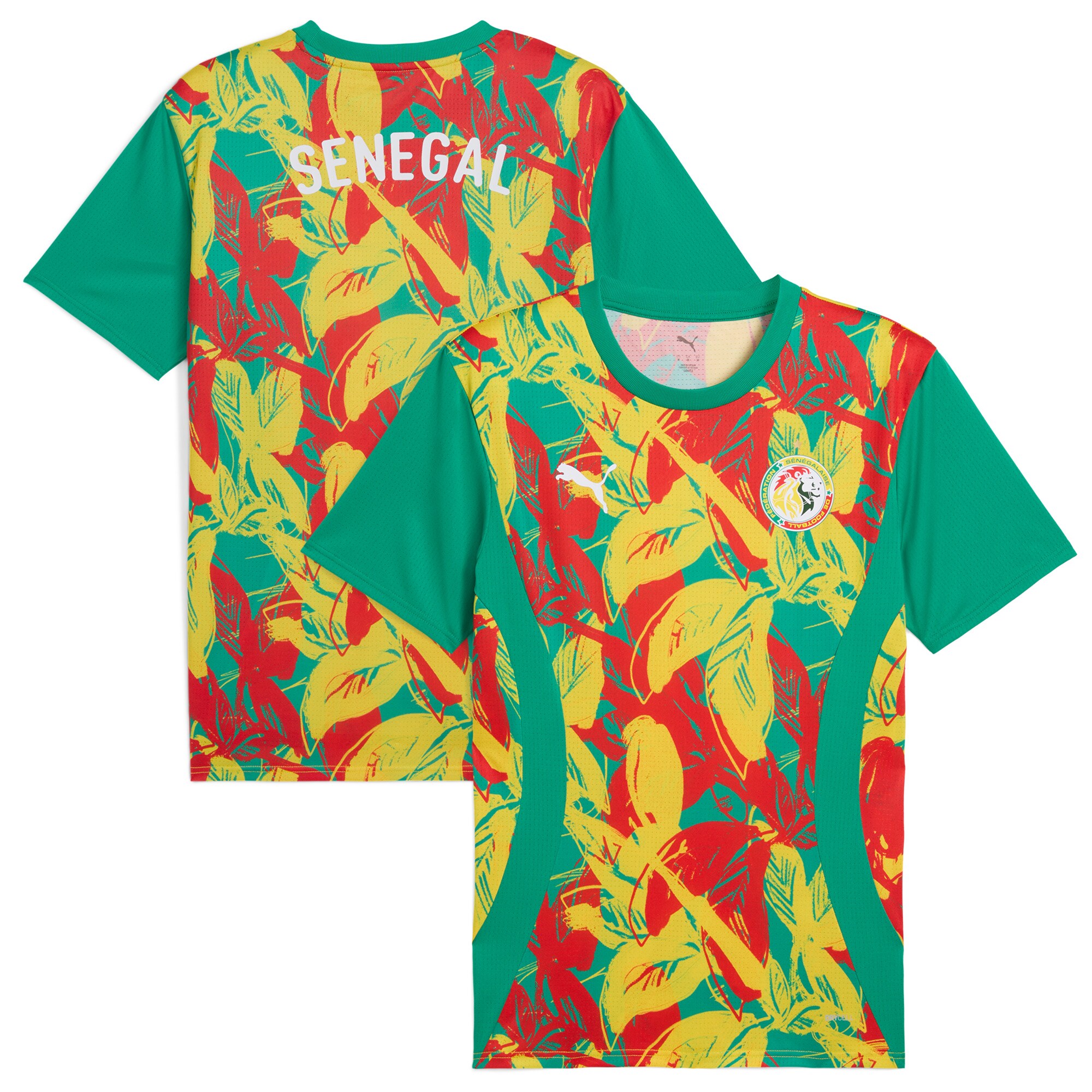 senegal national team puma 2025 pre-match jersey – green Collection – Brazil World Cup Jerseys and T-Shirts