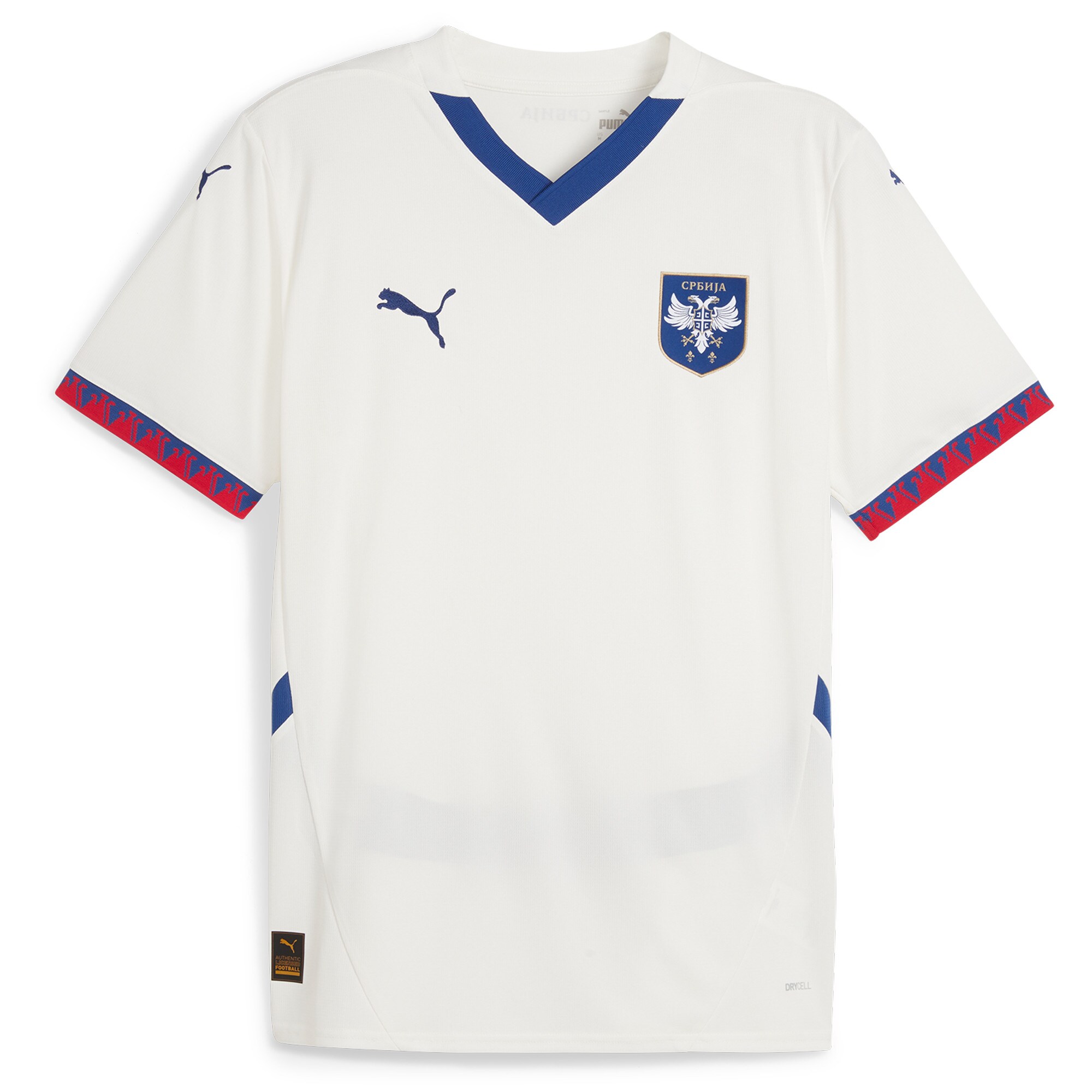 serbia national team puma 2024 away replica jersey – white Collection – Brazil World Cup Jerseys and T-Shirts