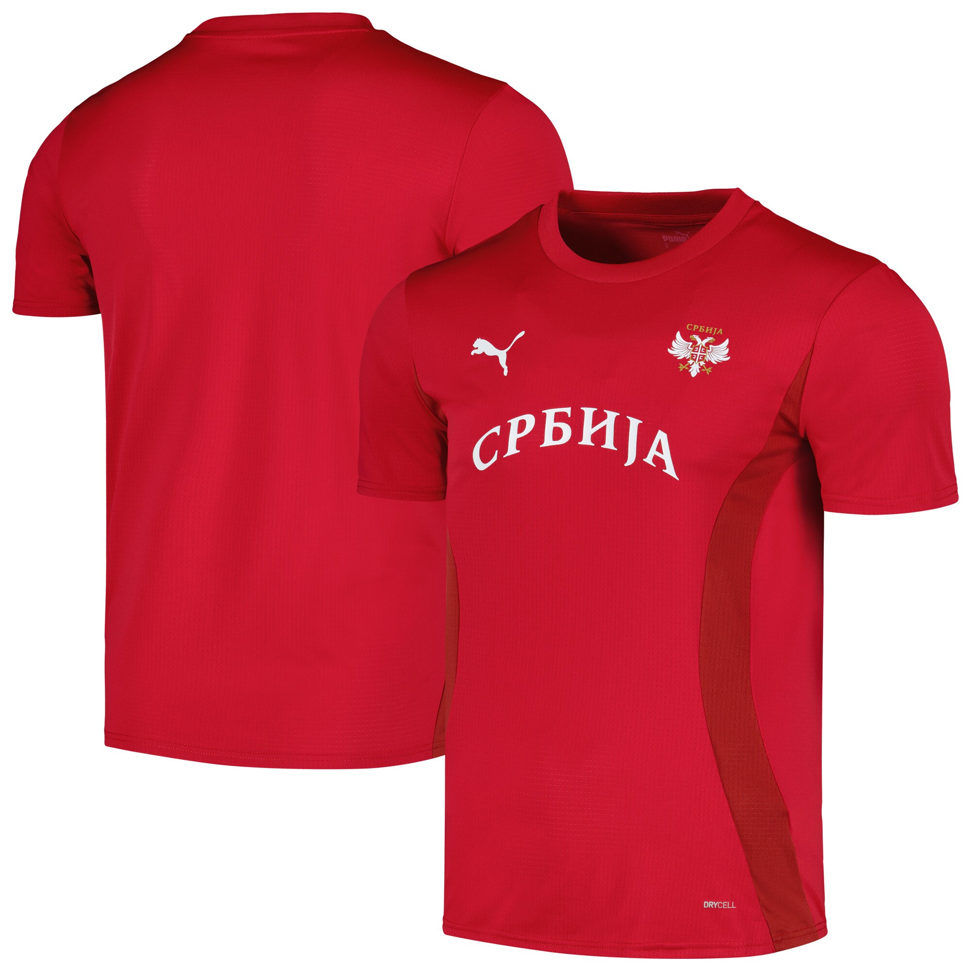 serbia national team puma 2024 pre-match jersey – red Collection – Brazil World Cup Jerseys and T-Shirts