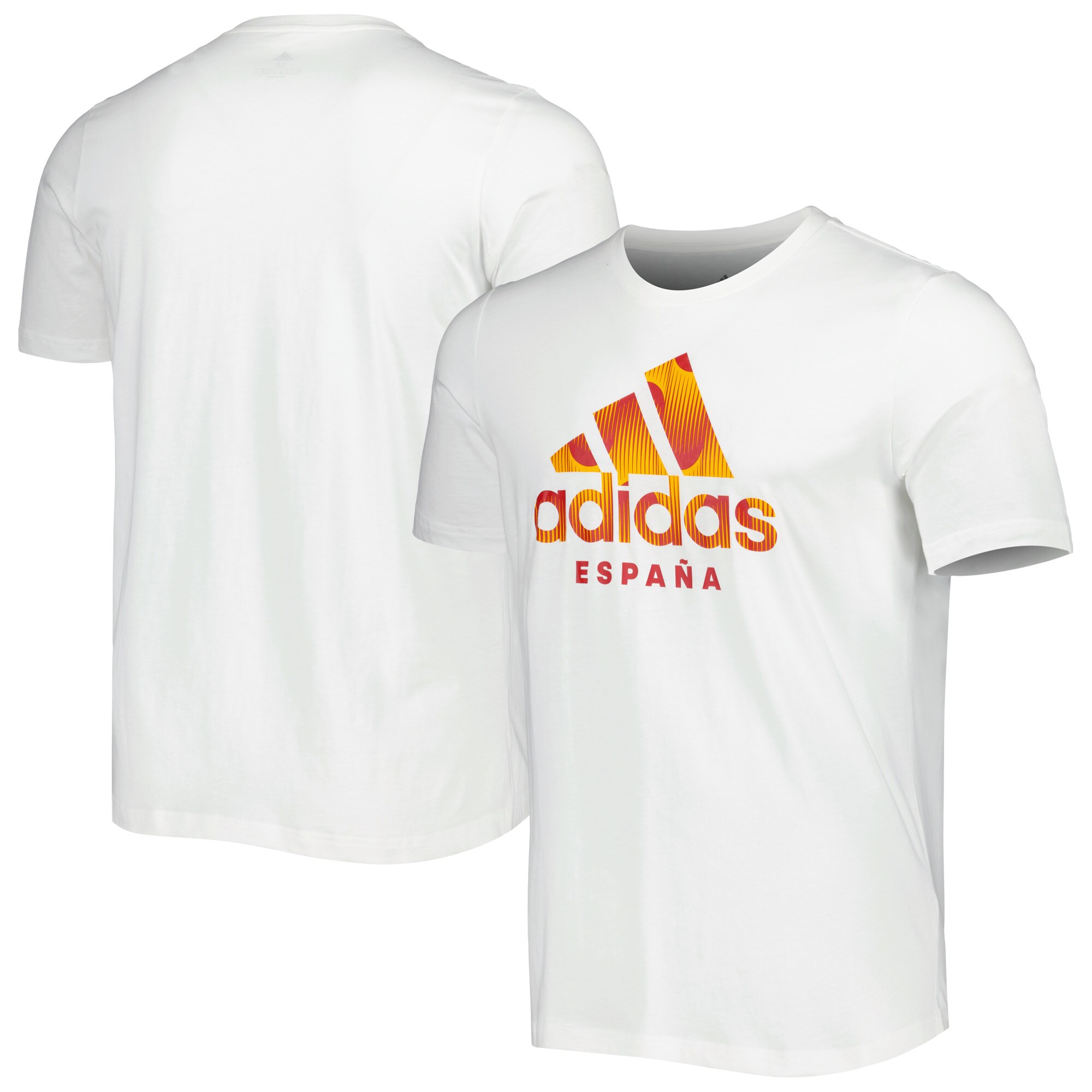 spain national team adidas dna graphic t-shirt – white Collection – Brazil World Cup Jerseys and T-Shirts