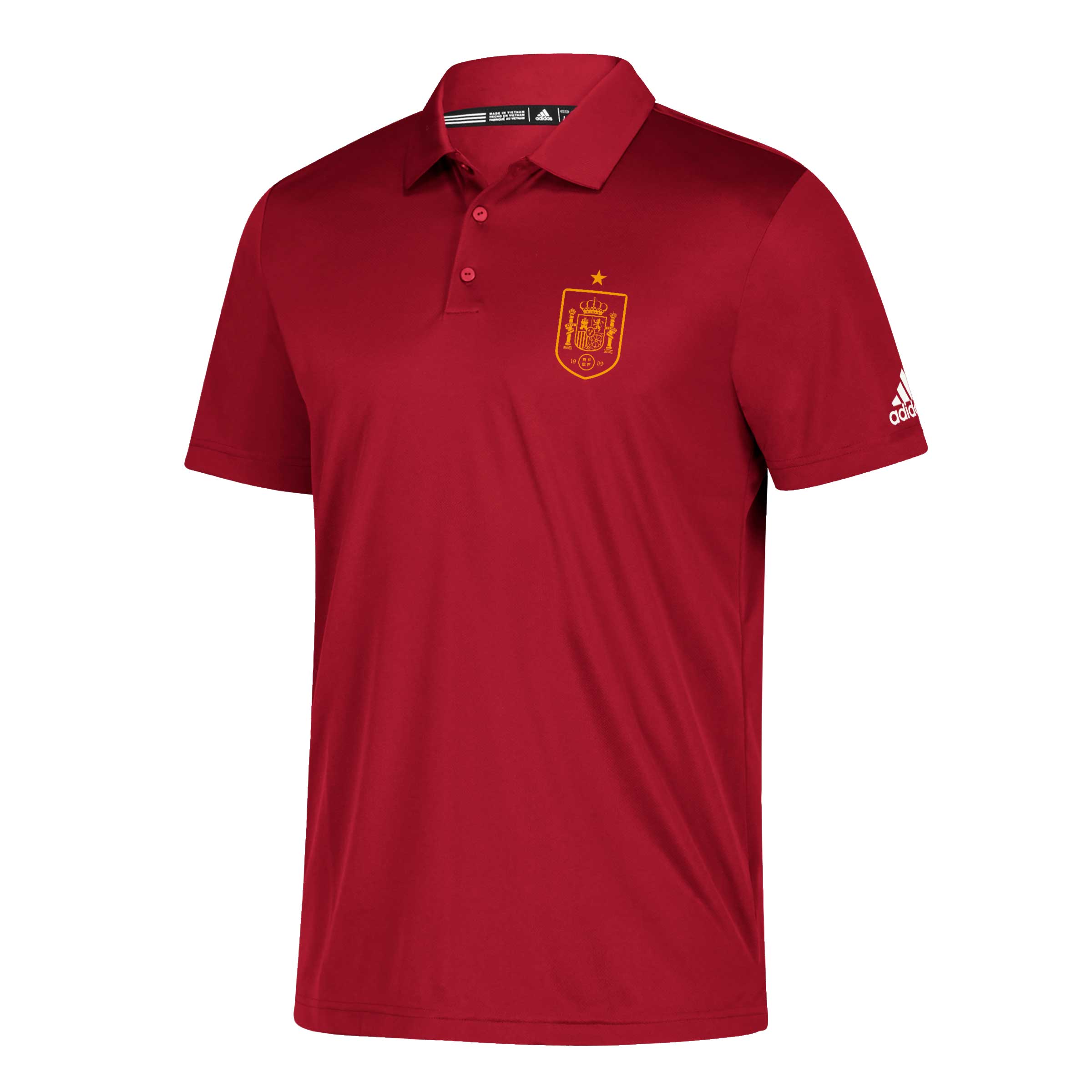 spain national team adidas grind climalite polo – red Collection – Brazil World Cup Jerseys and T-Shirts
