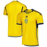 sweden national team adidas 202223 home replica jersey – yellow Collection – Brazil World Cup Jerseys and T-Shirts
