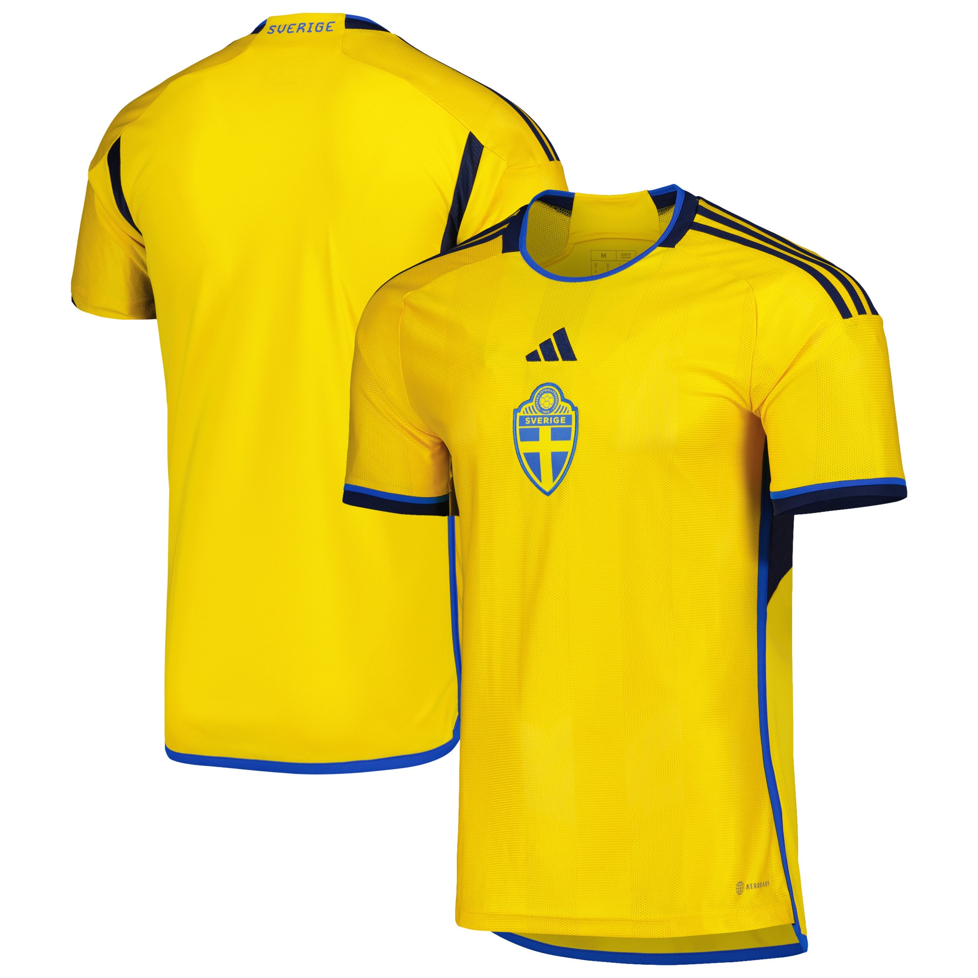 sweden national team adidas 202223 home replica jersey – yellow Collection – Brazil World Cup Jerseys and T-Shirts