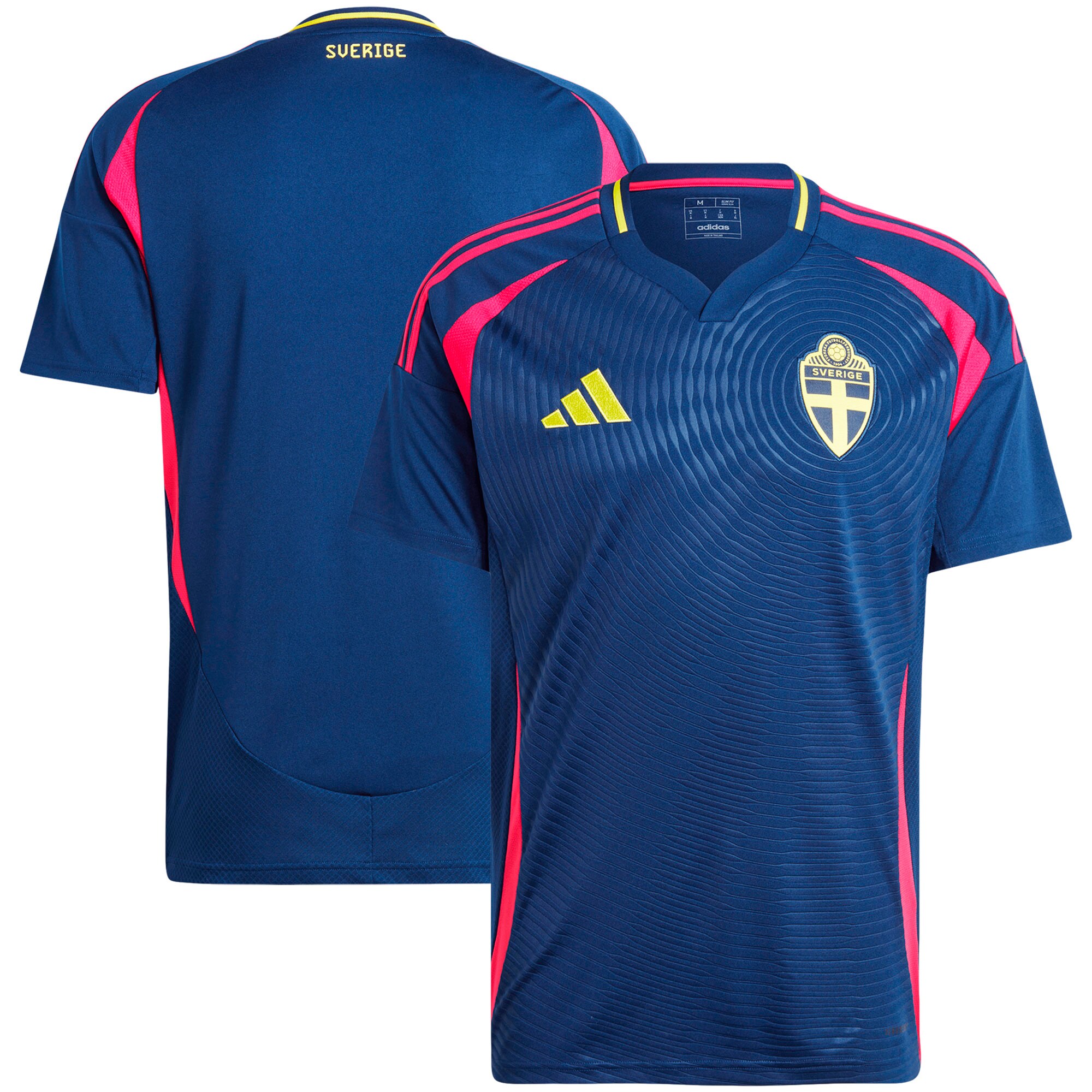 sweden national team adidas 2024 away replica jersey – navy Collection – Brazil World Cup Jerseys and T-Shirts