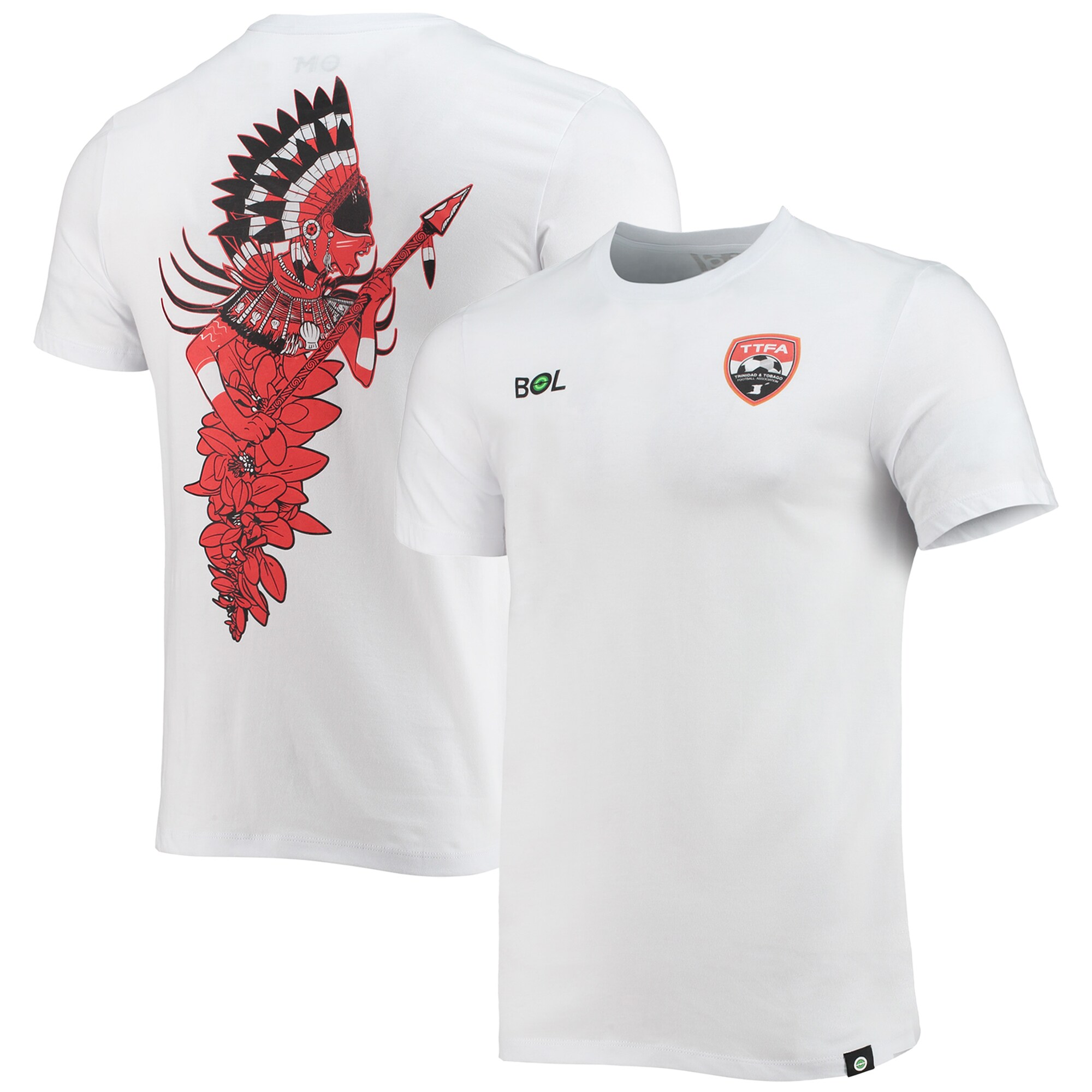 trinidad and tobago national team trinbagonian warrior t-shirt – white Collection – Brazil World Cup Jerseys and T-Shirts
