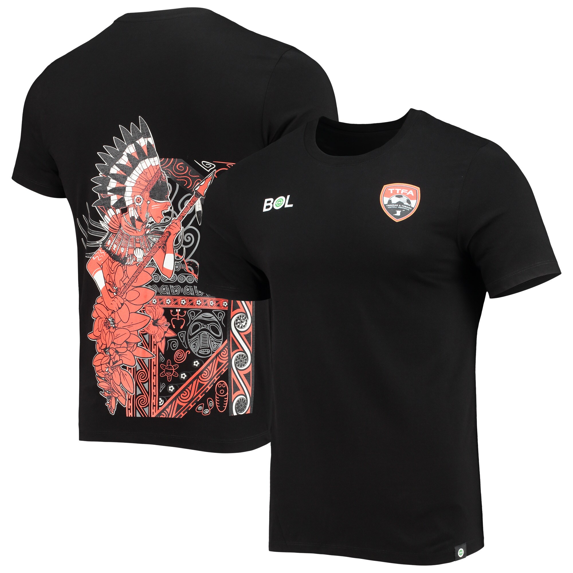 trinidad and tobago national team warrior tribal t-shirt – black Collection – Brazil World Cup Jerseys and T-Shirts